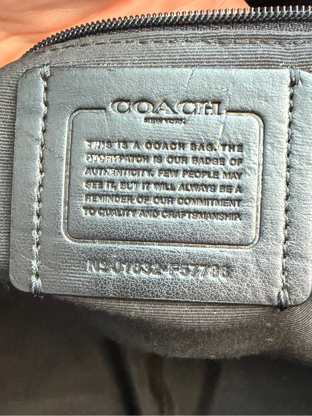 Coach F57786 Large Crossgrain Leather Baby Bag